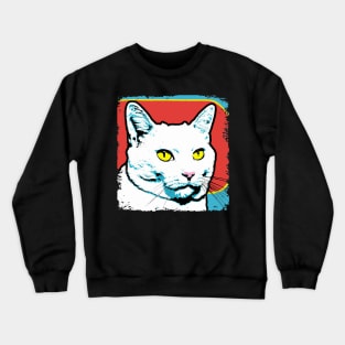 Turkish Van Pop Art - Cat Lover Gift Crewneck Sweatshirt